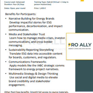Energy Communication for Brands, Profit, & Winning Stakeholders’ Trust