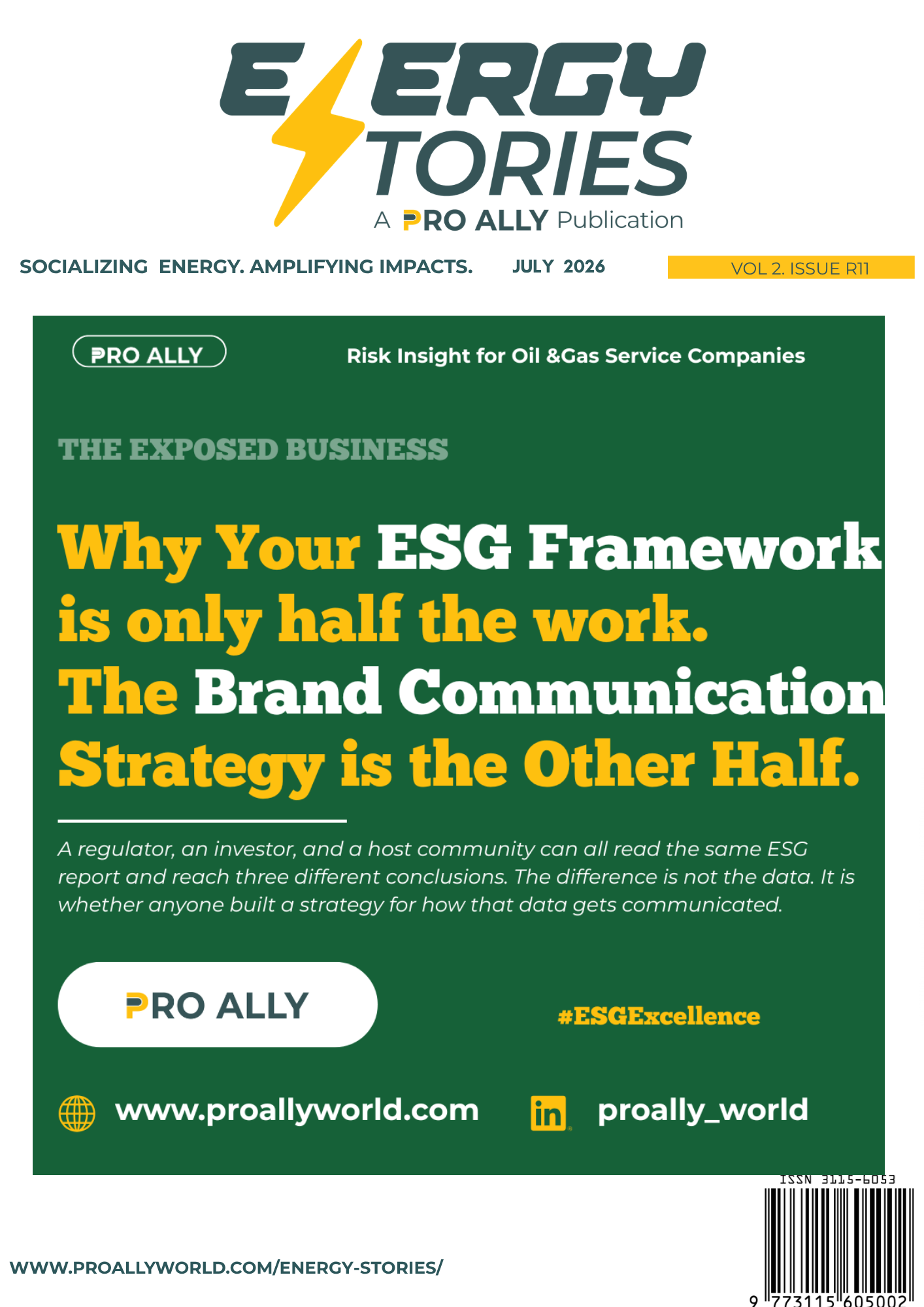 Why Your ESG Framework is Only Half The Work